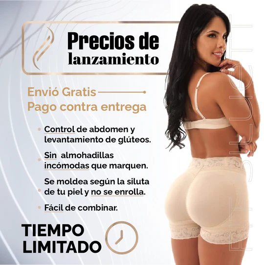 ¡Eleva tu Estilo al Máximo con la Faja Short Levanta Cola! Moldea, Realza y Levanta tu Figura al Instante con Envío Gratis 🍑✨